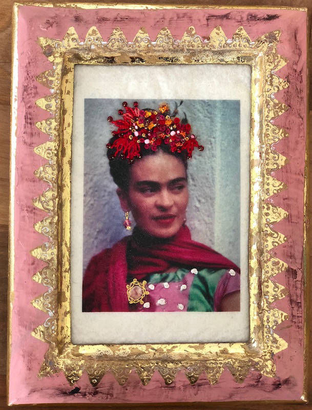 Filzobjekt "Portrait Frida Kahlo"